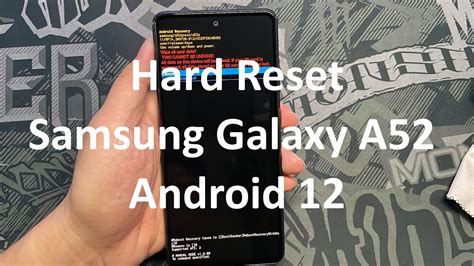 How to hard reset SAMSUNG Galaxy A52 5G.